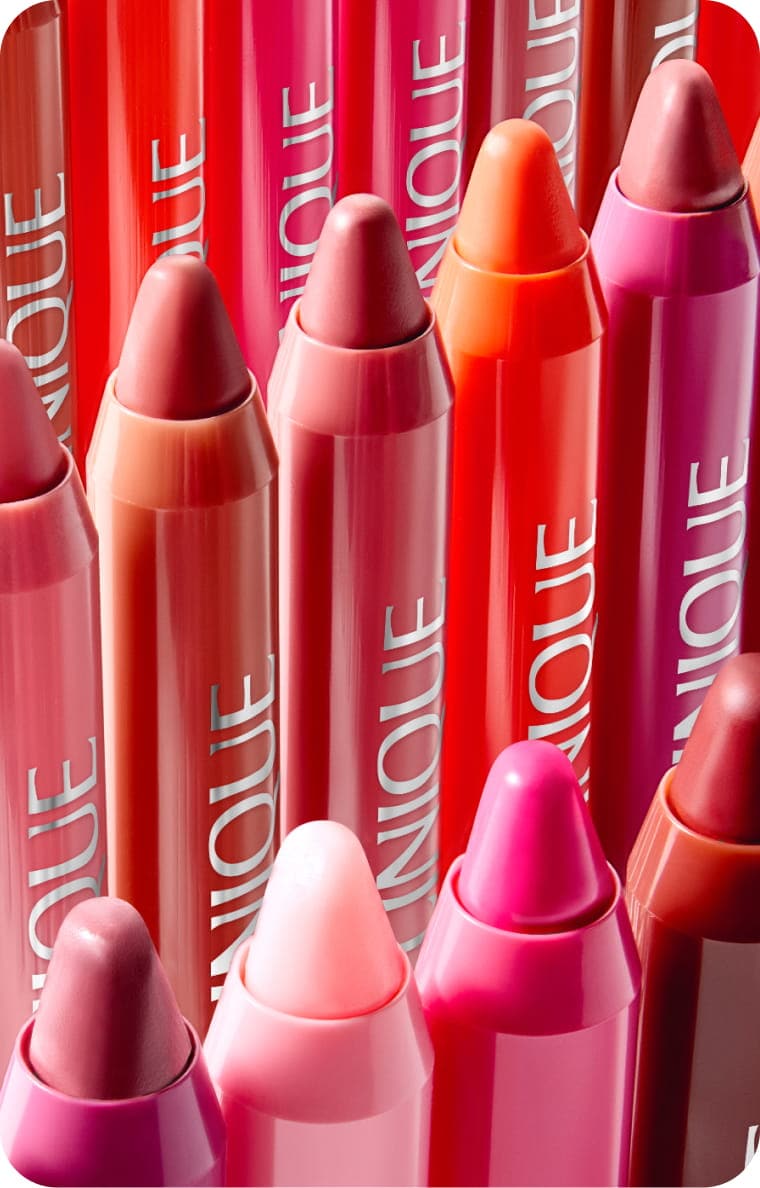 chubby stick lipsticks all lined up 