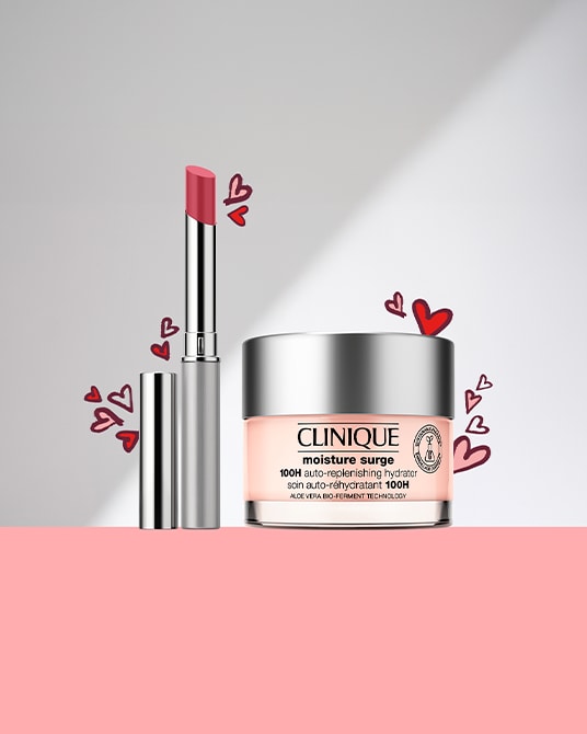 שפתון Pink Honey וקרם לחות Moisture Surge, הטבת ולנטיין!&lt;br&gt;סבון פנים מתנה ברכישת הזוג.&lt;br&gt;