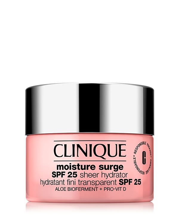 Moisture Surge™ SPF 25 Sheer Hydrator&lt;br&gt;קרם לחות בעל מקדם הגנה SPF25, קרם לחות במרקם קטיפתי המעניק את הלחות שאת אוהבת מסדרת ™Moisture Surge, בתוספת הגנה מהשמש - אפילו לגווני עור כהים.