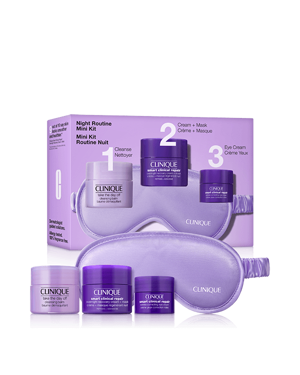 Night Routine Mini Kit<br>מארז היכרות לשגרת הערב, שלושה מוצרי אנטי אייג'ינג עוצמתיים מסדרת Smart, בגודל מושלם להתנסות.